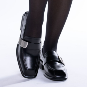 Loafer lëkure te zeza Z-040