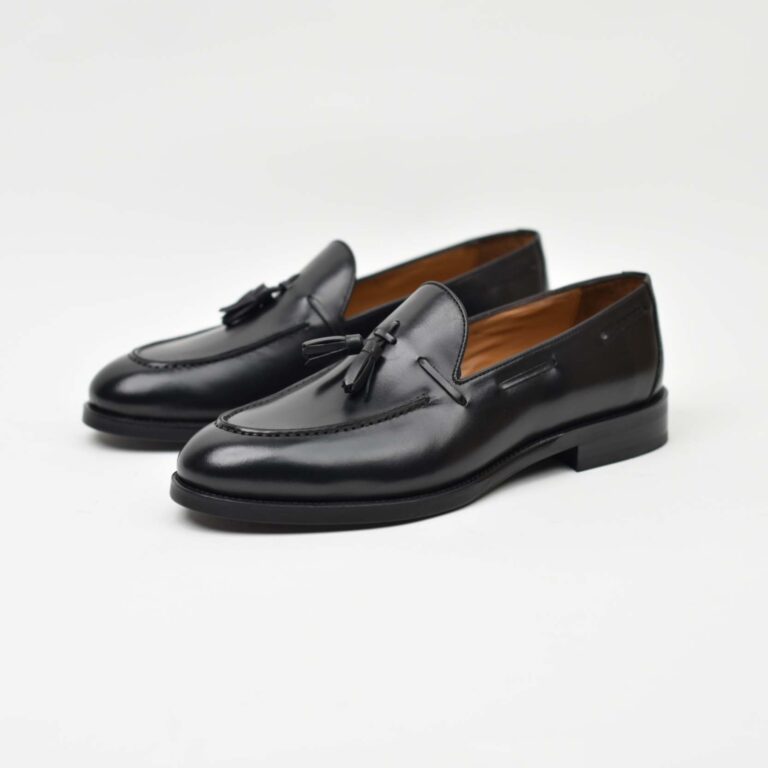 Tassel Loafer – Black Leather 40-03Z thumbnail 2