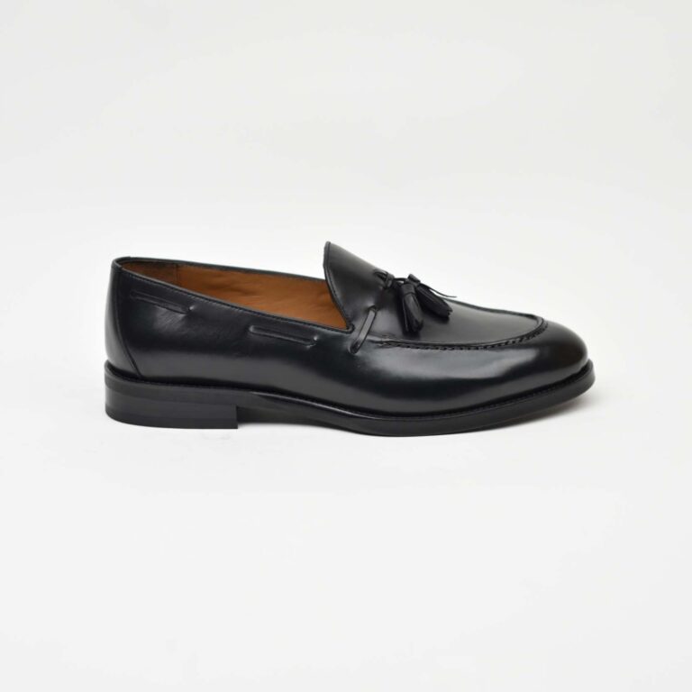 Tassel Loafer – Black Leather 40-03Z thumbnail 3