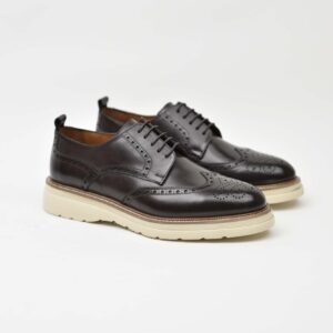 Wingtip Derby-Cream Sole Brown 266-03K