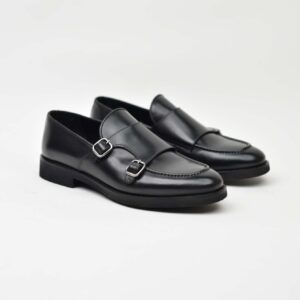 Double Monk Strap-Black 138-03Z